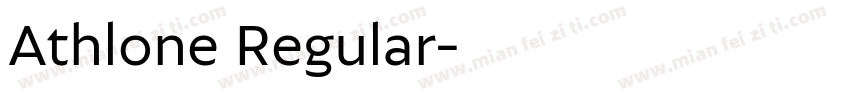 Athlone Regular字体转换